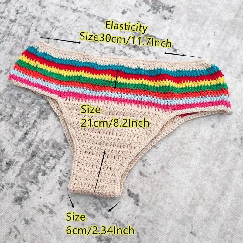 
                  
                    3-piece Set Hand Crochet Mini Tight Fit Bikini Swim Skirt Beach Women Swimsuit Bathing Suit
                  
                