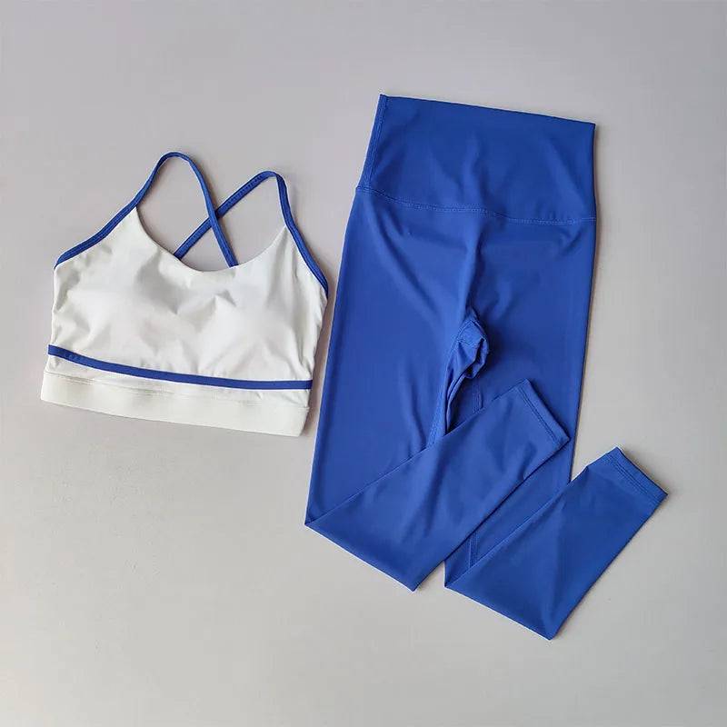 
                  
                    New Yoga Outfit Set Women's Fashionable Fitness Suit 2PCS Set Yoga Running Leggings Sports Bras Shorts Sportswear Clothing Suit
                  
                