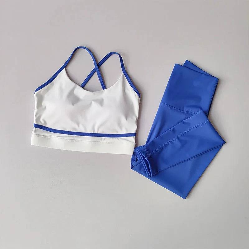 
                  
                    New Yoga Outfit Set Women's Fashionable Fitness Suit 2PCS Set Yoga Running Leggings Sports Bras Shorts Sportswear Clothing Suit
                  
                