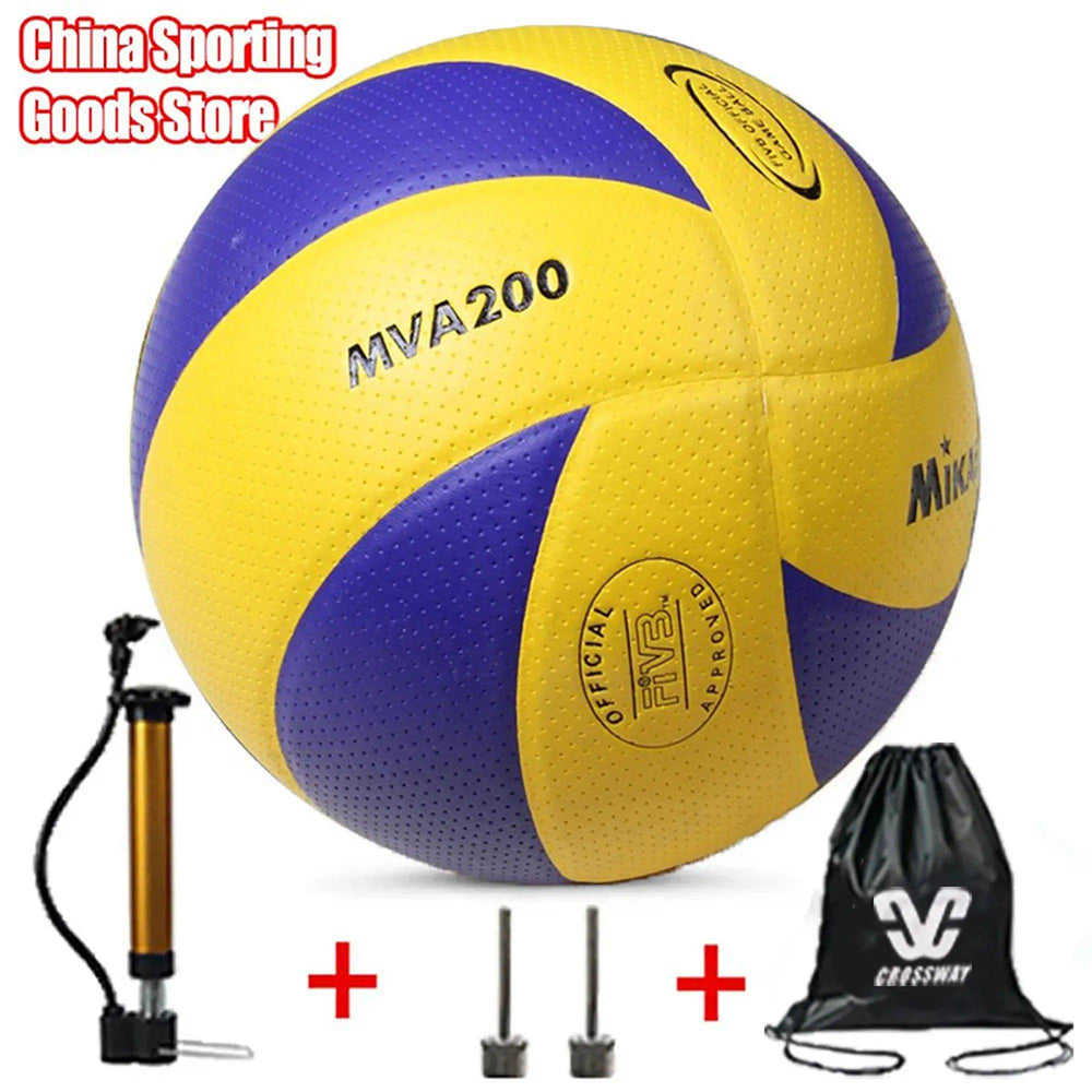 
                  
                    Boy Christmas Gift Volleyball ball,Model200/300, Super Hard Fiber, Brand, Competition, Size 5,Optional Pump + Needle + Net Bag
                  
                