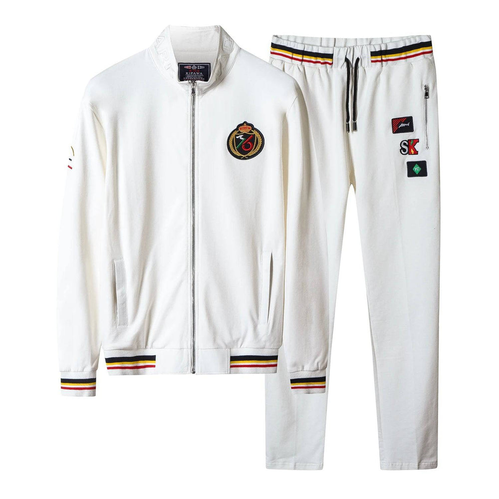 
                  
                    High Quality Embroidery Fashion Tracksuit Autumn Men's Sportswear Two Piece Set Brand Clothing Jacket Sweatpants Sweatsuit
                  
                