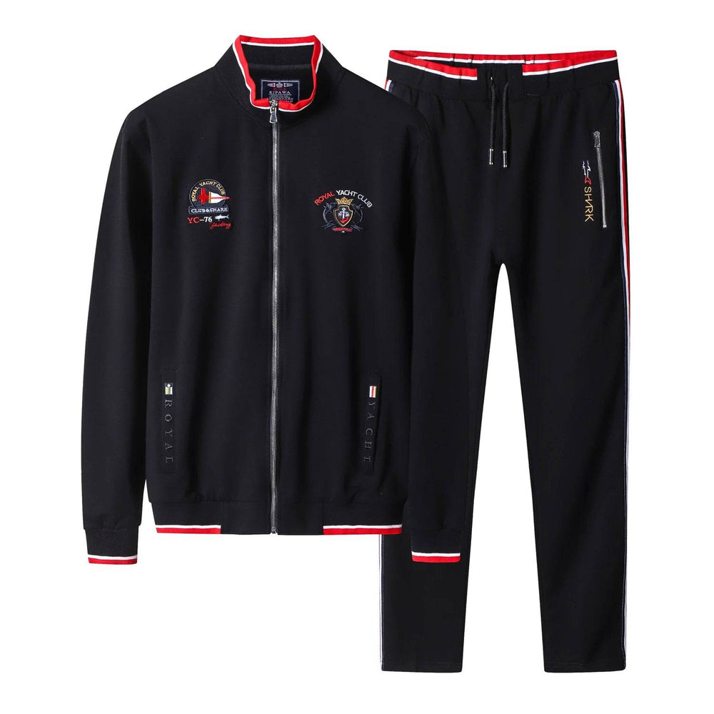 
                  
                    High Quality Embroidery Fashion Tracksuit Autumn Men's Sportswear Two Piece Set Brand Clothing Jacket Sweatpants Sweatsuit
                  
                