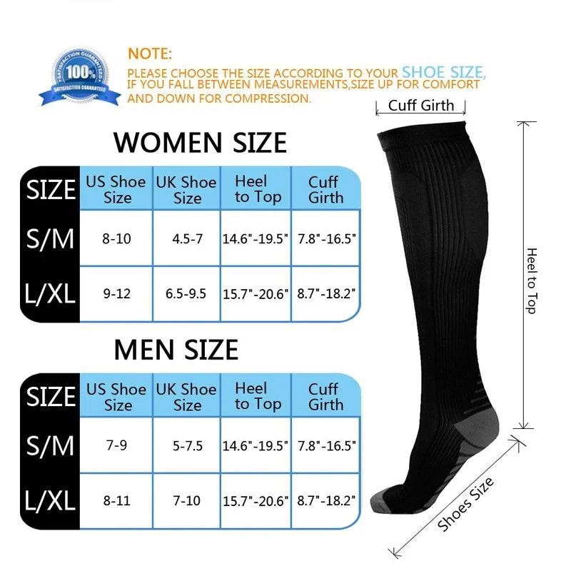 
                  
                    58 Compression Socks For Men Women 20-30mmhg Medical Swelling Anti Fatigue Sports Socks Elastic Outdoor Running Travel Bicycles
                  
                