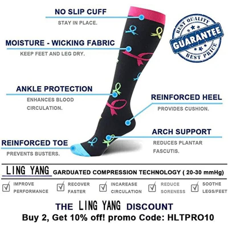 
                  
                    58 Compression Socks For Medical Prevention Of Varicose Veins Pregnant Women's Care Socks Men's Outdoor Running Football Cycling
                  
                