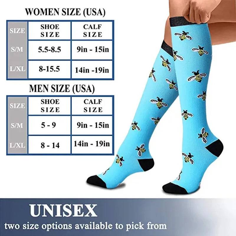 
                  
                    Unisex Compression Socks For Men Women Cycling Socks Suitable For Medical Edema Diabetes Varicose Vein Running Gym Marathon Sock
                  
                