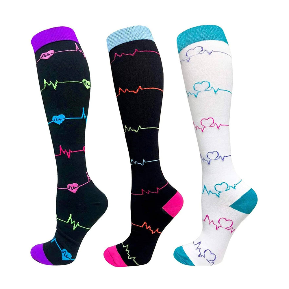 Compression Socks Running Outdoor Exercise Travel 20-30mmhg Sports Socks Medical Varicose Veins Swelling Pregnancy Knee Socks