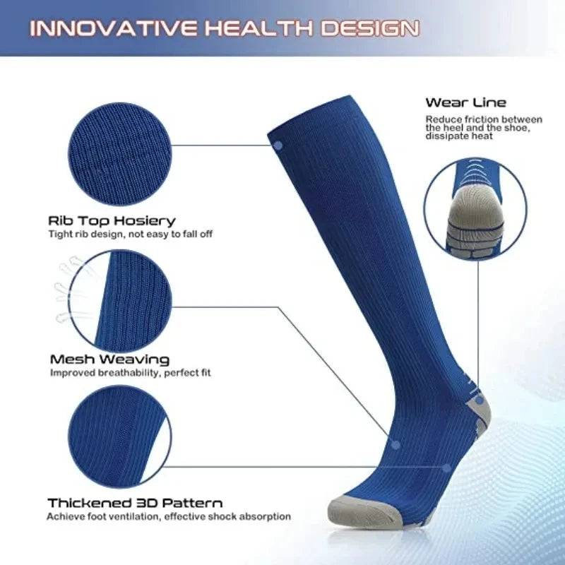 
                  
                    Compression Socks Varicose Veins Anti Fatigue 20-30mmHg Knee Length Elastic Socks Gym Football Rugby Sports Socks Outdoor Hiking
                  
                