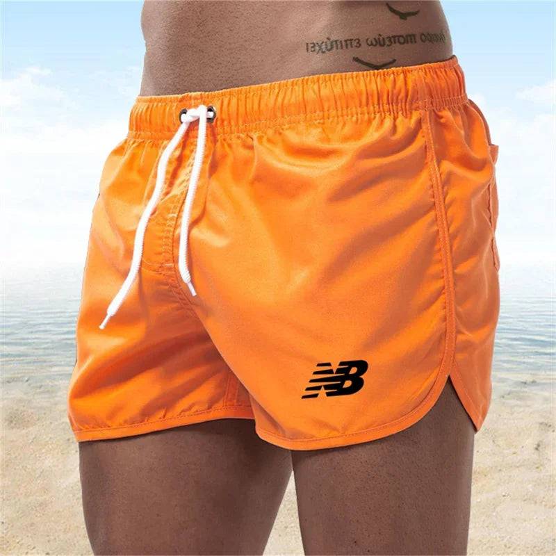 
                  
                    Summer men's luxurious beach shorts with letter B, gym quick drying clothing, jogging, sexy, and holiday leisure
                  
                