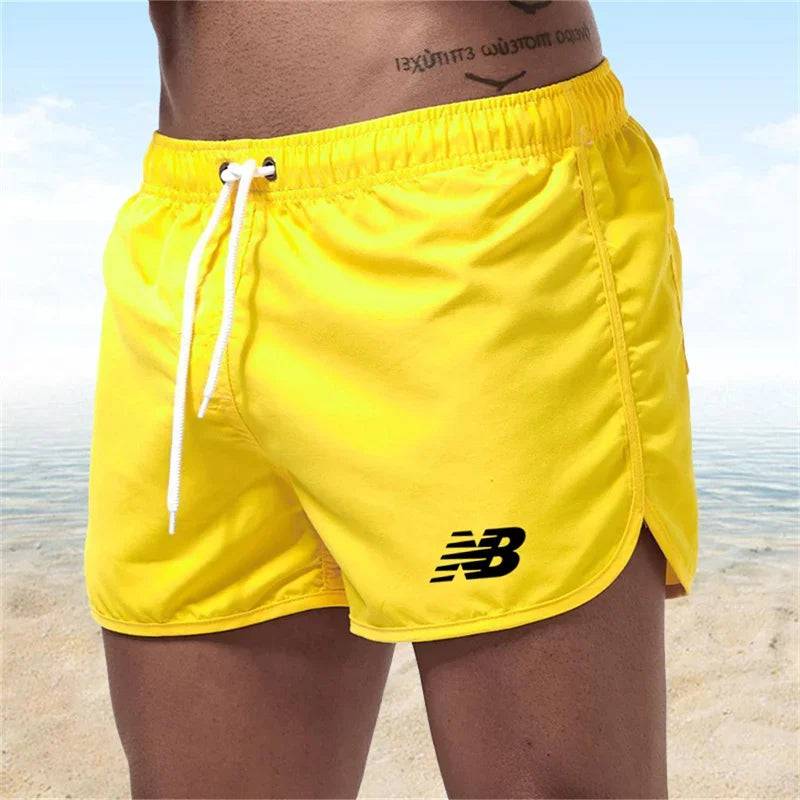 
                  
                    Summer men's luxurious beach shorts with letter B, gym quick drying clothing, jogging, sexy, and holiday leisure
                  
                