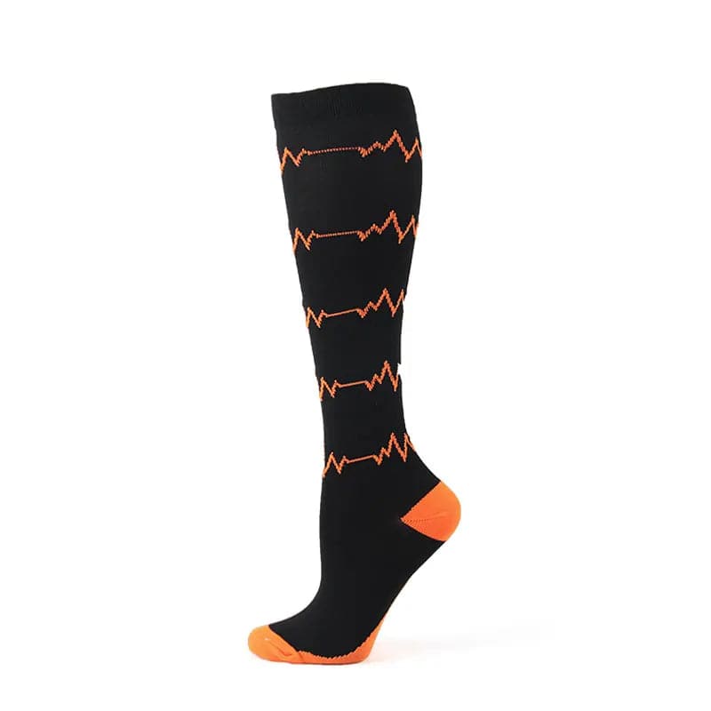 
                  
                    Autumn Winter New Compression Stockings Nylon Lightning ECG Dot Outdoor Sports Reduce Varicose Veins Muscle Fatigue 15-20mmHg
                  
                