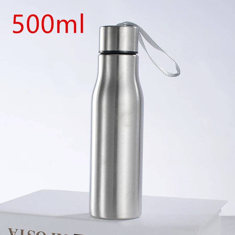 
                  
                    500ml/1000ml Sport Water Bottle Single-layer Rugged  Cup Travel Camping Sports Drink Bottles Drinkware Stainless Steel
                  
                