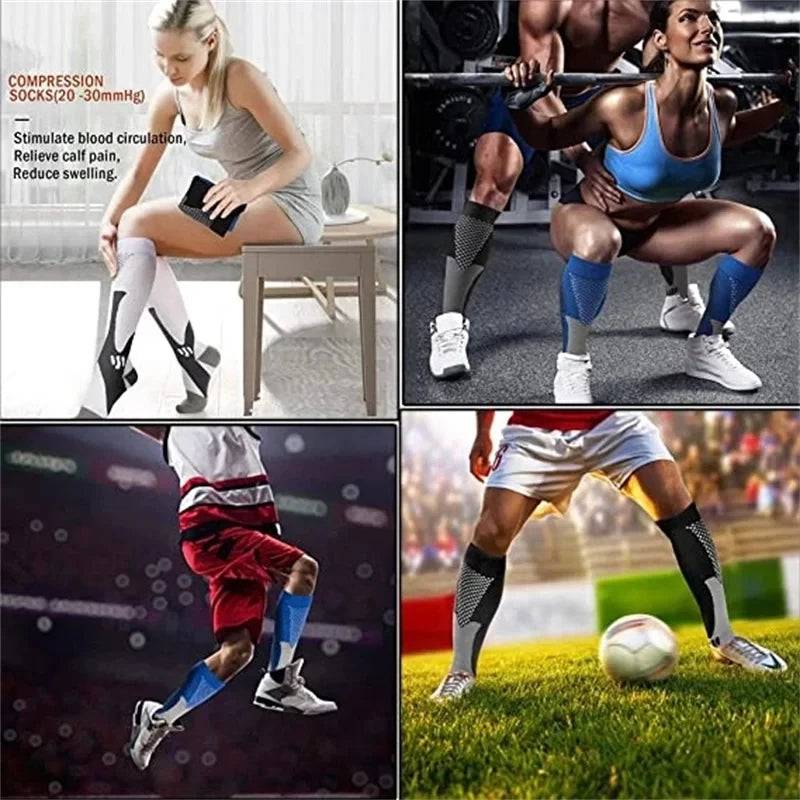 
                  
                    3/5/6 Double Varicose Socks Medical Diabetes Pregnancy Nurse Knee Stretch Socks Outdoor Mountain Climbing Running Bicycle Hiking
                  
                