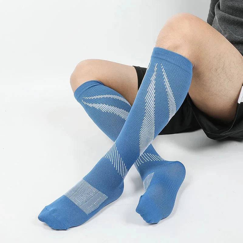 
                  
                    3/5/6 Double Varicose Socks Medical Diabetes Pregnancy Nurse Knee Stretch Socks Outdoor Mountain Climbing Running Bicycle Hiking
                  
                