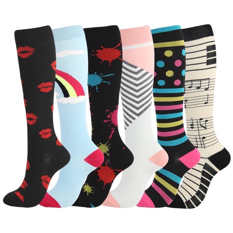 
                  
                    3/5/6 Double Varicose Socks Medical Diabetes Pregnancy Nurse Knee Stretch Socks Outdoor Mountain Climbing Running Bicycle Hiking
                  
                