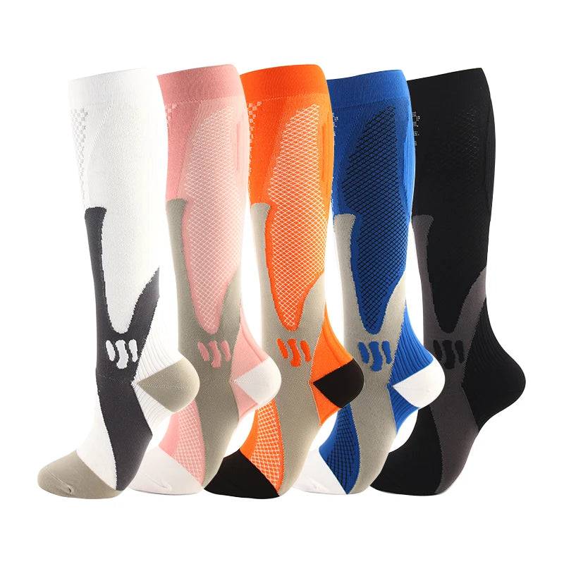 
                  
                    3/5/6 Double Varicose Socks Medical Diabetes Pregnancy Nurse Knee Stretch Socks Outdoor Mountain Climbing Running Bicycle Hiking
                  
                