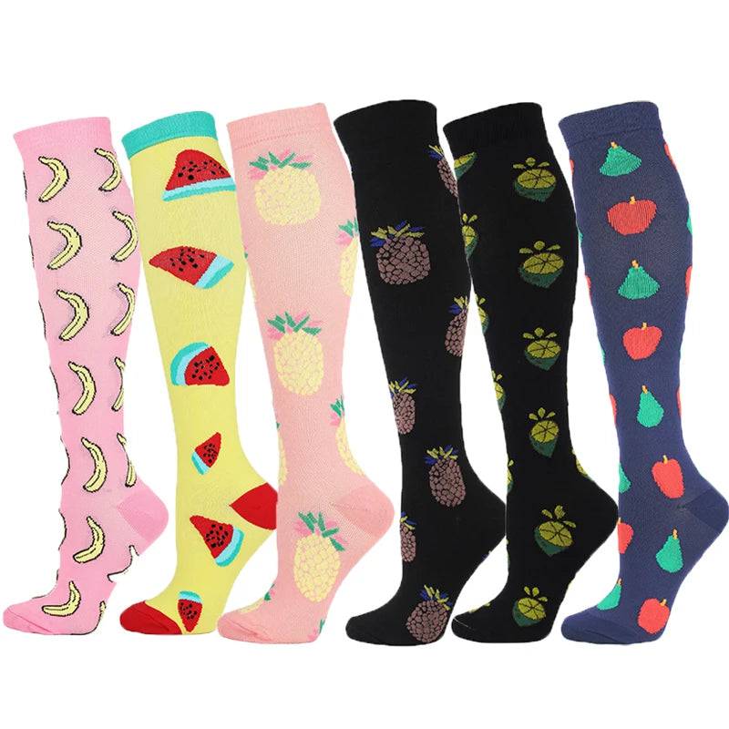 
                  
                    3/5/6 Double Varicose Socks Medical Diabetes Pregnancy Nurse Knee Stretch Socks Outdoor Mountain Climbing Running Bicycle Hiking
                  
                