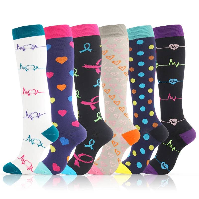 
                  
                    3/5/6 Double Varicose Socks Medical Diabetes Pregnancy Nurse Knee Stretch Socks Outdoor Mountain Climbing Running Bicycle Hiking
                  
                