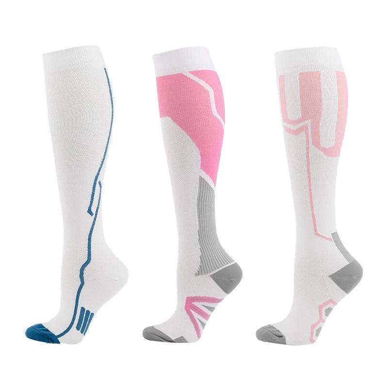 
                  
                    3/5/6 Double Varicose Socks Medical Diabetes Pregnancy Nurse Knee Stretch Socks Outdoor Mountain Climbing Running Bicycle Hiking
                  
                