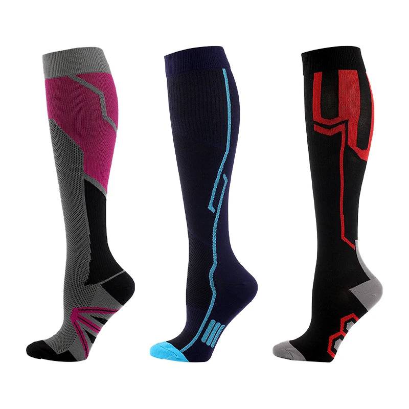 
                  
                    3/5/6 Double Varicose Socks Medical Diabetes Pregnancy Nurse Knee Stretch Socks Outdoor Mountain Climbing Running Bicycle Hiking
                  
                