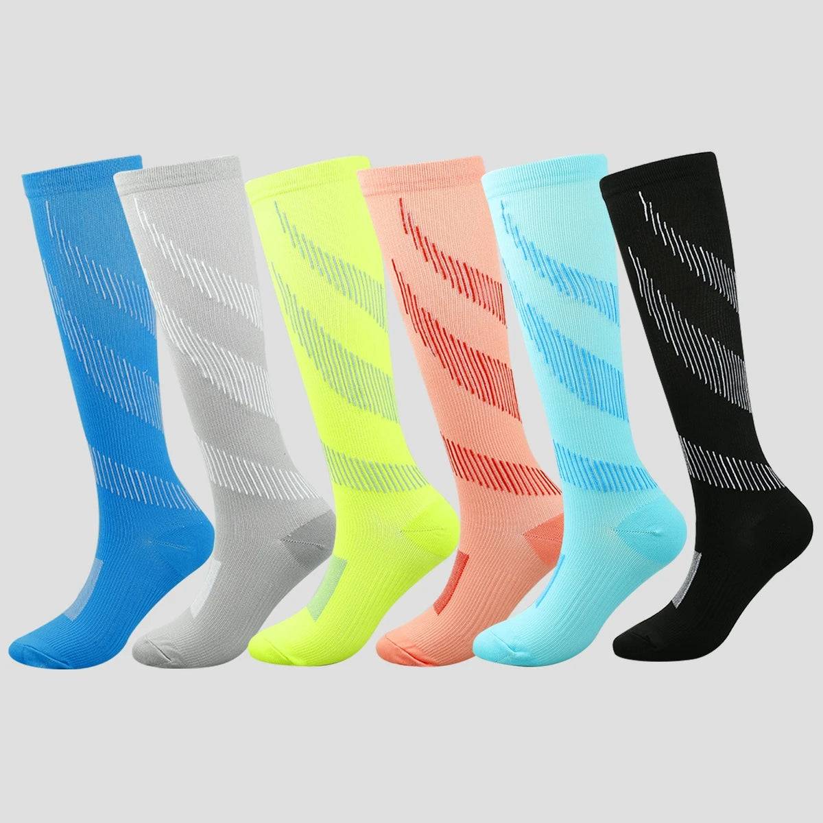 
                  
                    3/5/6 Double Varicose Socks Medical Diabetes Pregnancy Nurse Knee Stretch Socks Outdoor Mountain Climbing Running Bicycle Hiking
                  
                