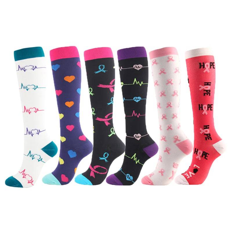 
                  
                    3/5/6 Double Varicose Socks Medical Diabetes Pregnancy Nurse Knee Stretch Socks Outdoor Mountain Climbing Running Bicycle Hiking
                  
                