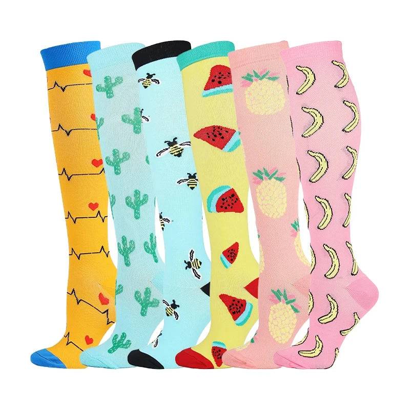 
                  
                    3/5/6 Double Varicose Socks Medical Diabetes Pregnancy Nurse Knee Stretch Socks Outdoor Mountain Climbing Running Bicycle Hiking
                  
                