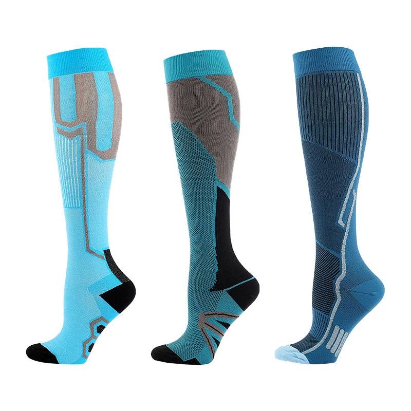 
                  
                    3/5/6 Double Varicose Socks Medical Diabetes Pregnancy Nurse Knee Stretch Socks Outdoor Mountain Climbing Running Bicycle Hiking
                  
                