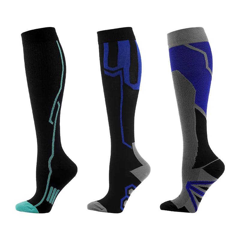 
                  
                    3/5/6 Double Varicose Socks Medical Diabetes Pregnancy Nurse Knee Stretch Socks Outdoor Mountain Climbing Running Bicycle Hiking
                  
                