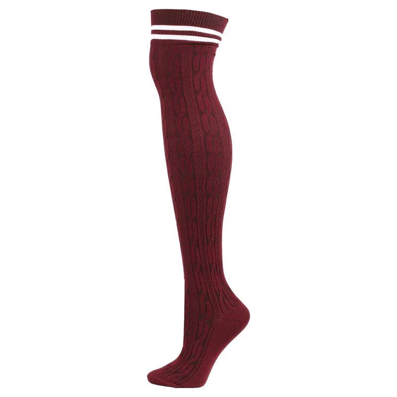 
                  
                    New Socks Fashion Stockings Twist Casual Cotton Thigh High Over Knee Acrylic High Socks Girls Womens Female Long Knee Sock 2020
                  
                