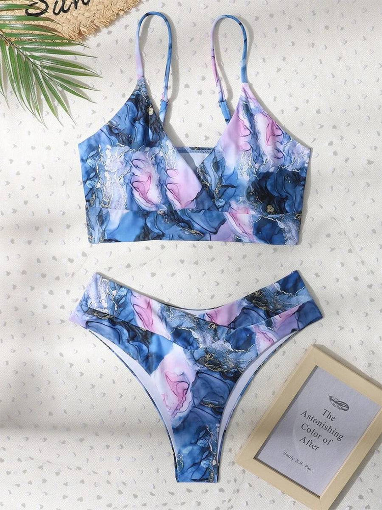 
                  
                    Sexy High Waist Bikini Print Swimsuit Women Swimwear Push Up Set Brazilian Bathing Suit Summer Beach Wear Swimming
                  
                