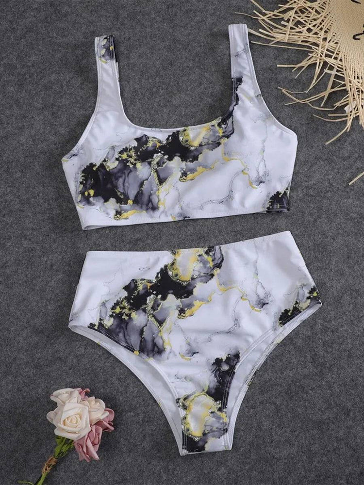 
                  
                    Sexy High Waist Bikini Print Swimsuit Women Swimwear Push Up Set Brazilian Bathing Suit Summer Beach Wear Swimming
                  
                