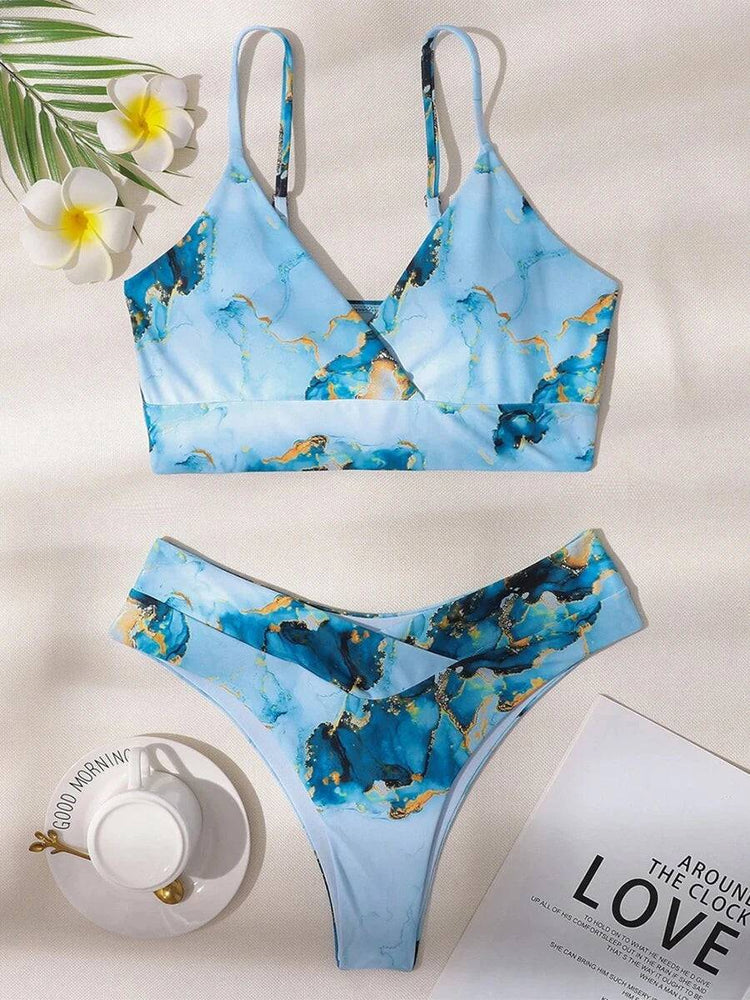 
                  
                    Sexy High Waist Bikini Print Swimsuit Women Swimwear Push Up Set Brazilian Bathing Suit Summer Beach Wear Swimming
                  
                