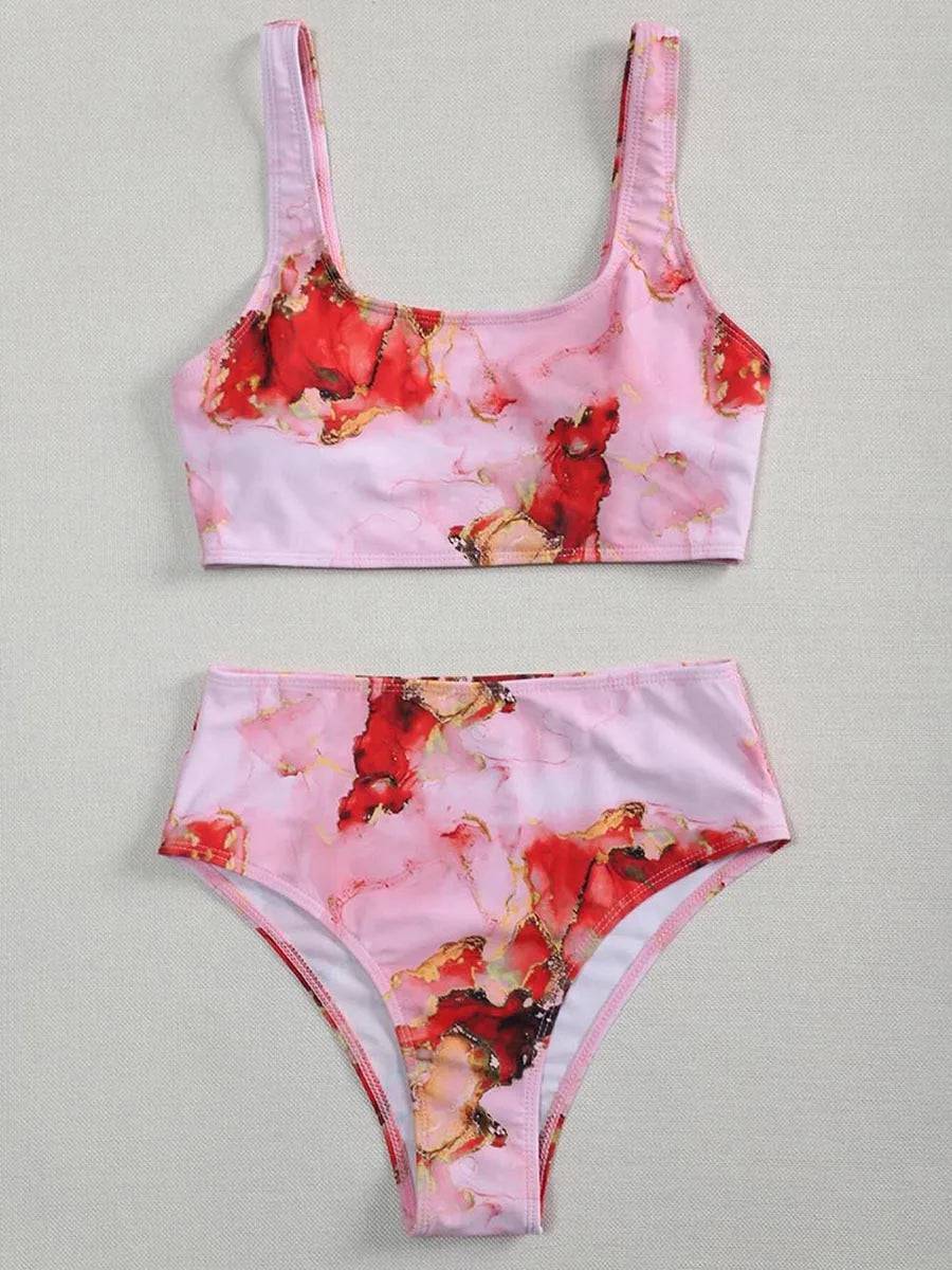 
                  
                    Sexy High Waist Bikini Print Swimsuit Women Swimwear Push Up Set Brazilian Bathing Suit Summer Beach Wear Swimming
                  
                