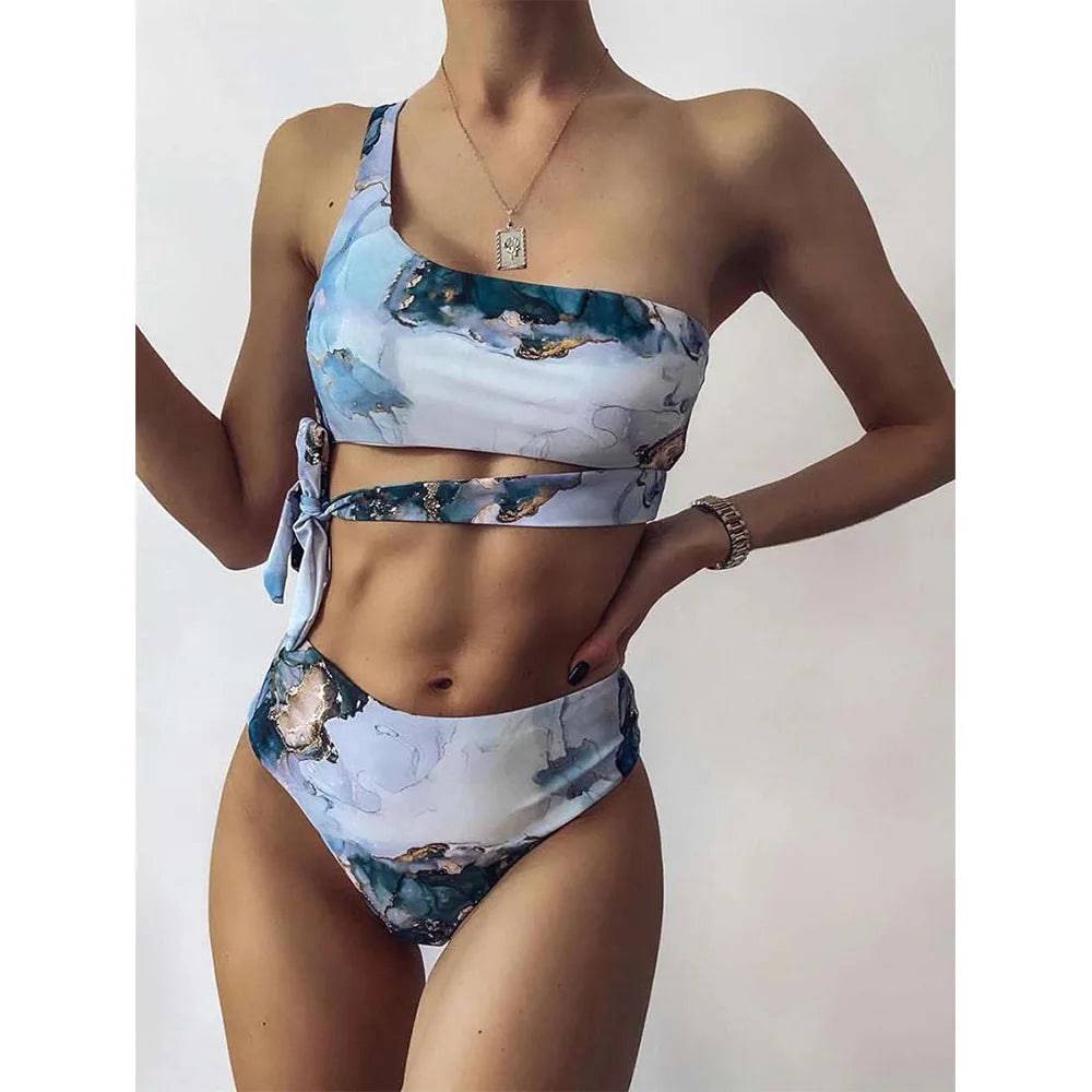 
                  
                    Sexy High Waist Bikini Print Swimsuit Women Swimwear Push Up Set Brazilian Bathing Suit Summer Beach Wear Swimming
                  
                