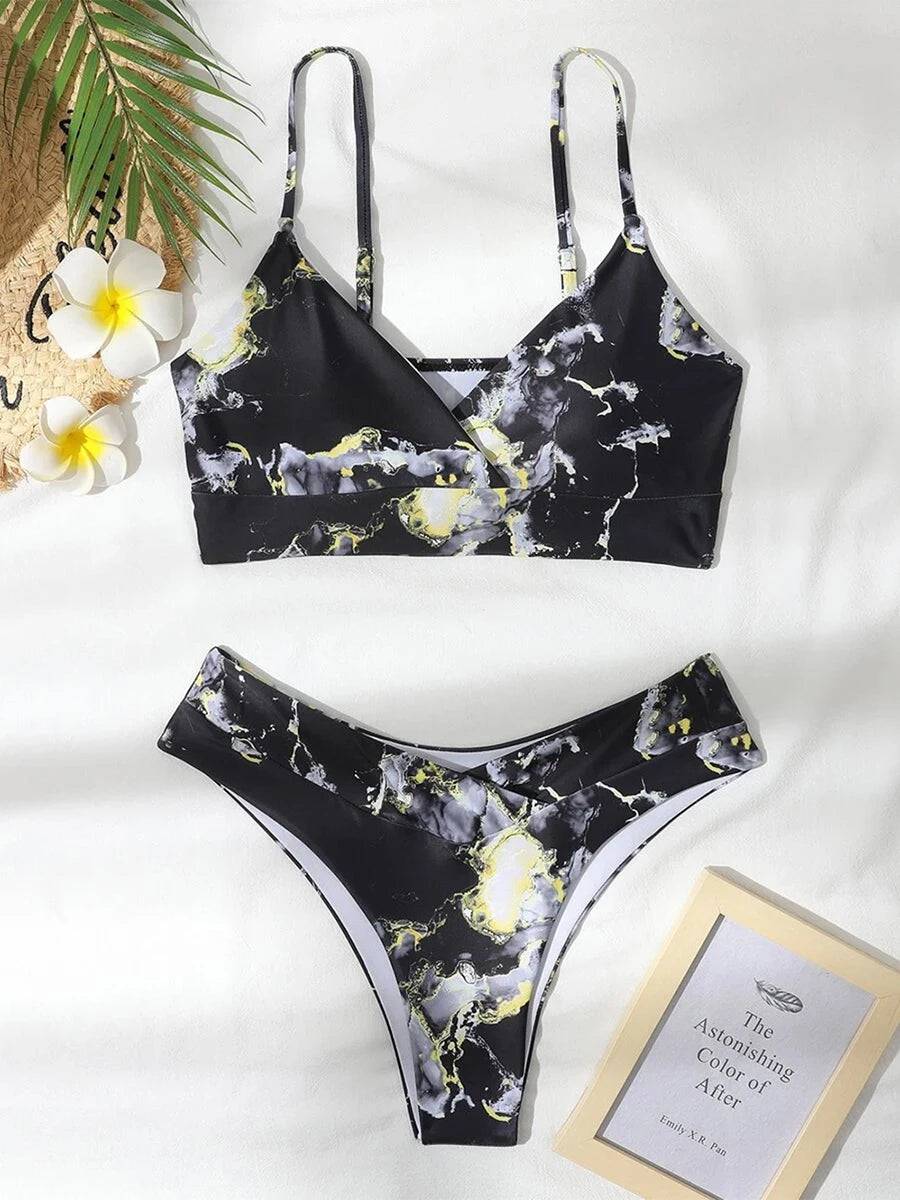 
                  
                    Sexy High Waist Bikini Print Swimsuit Women Swimwear Push Up Set Brazilian Bathing Suit Summer Beach Wear Swimming
                  
                