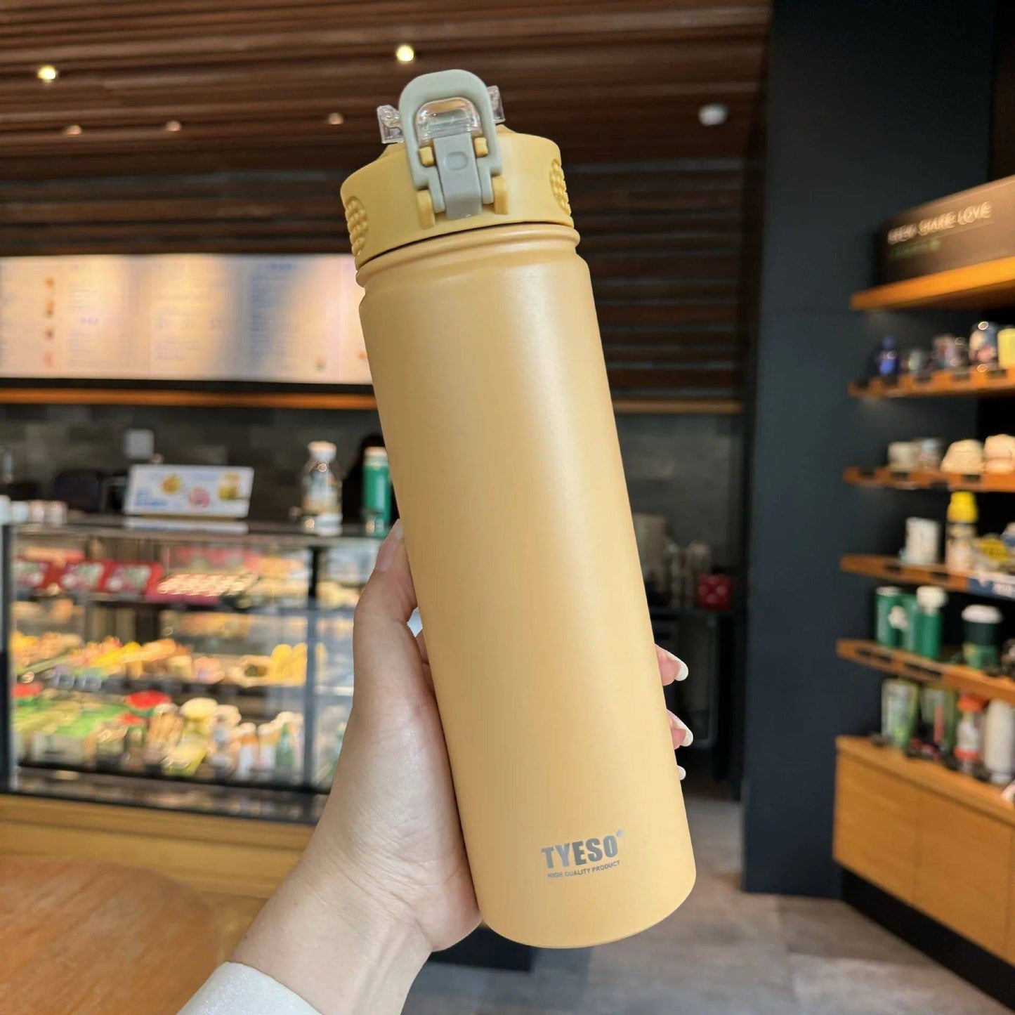 
                  
                    Stainless Steel Thermos Bottle with Straw, Thermal Cup, Car Insulated Flask, Water Tumbler for Outdoor Sports, 530ml, 750ml, 1Pc
                  
                