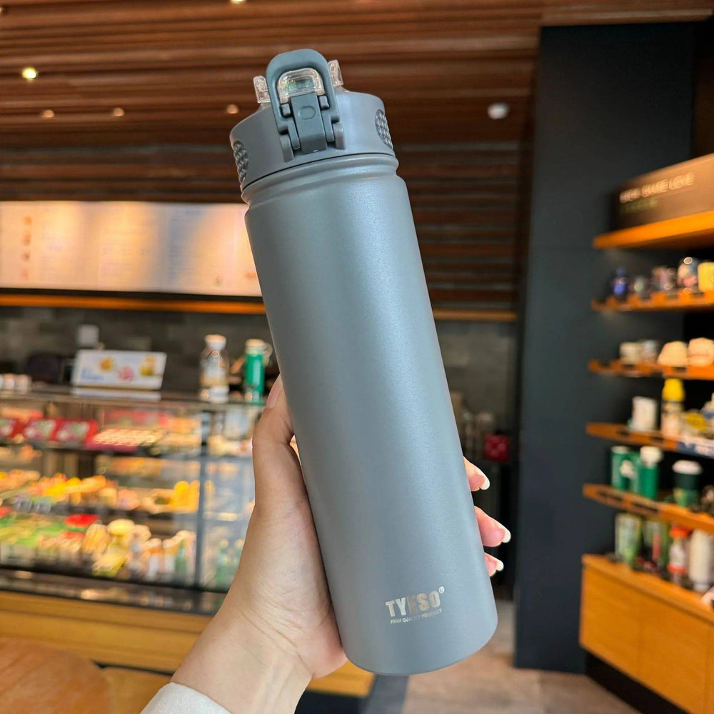 
                  
                    Stainless Steel Thermos Bottle with Straw, Thermal Cup, Car Insulated Flask, Water Tumbler for Outdoor Sports, 530ml, 750ml, 1Pc
                  
                