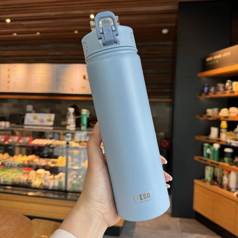 
                  
                    Stainless Steel Thermos Bottle with Straw, Thermal Cup, Car Insulated Flask, Water Tumbler for Outdoor Sports, 530ml, 750ml, 1Pc
                  
                