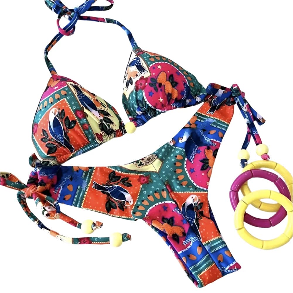 Brazilian Women's Swimsuit Swimwear Female Sexy Bikinis Set Push Up Swimming Bathing Suit Bohemian Women Swumsuit 2 Piece Sets