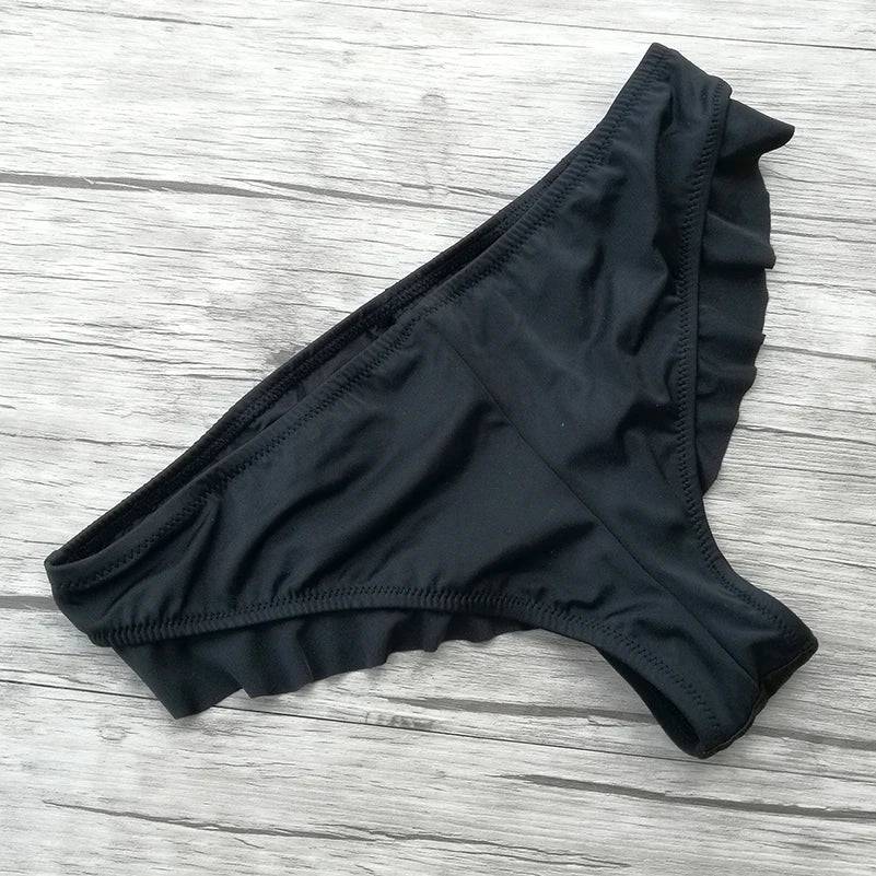 
                  
                    Woman Bikini Bottom Low Waist Trunks for Girl Swimming Swimsuit Black Biquini Brazilian Bottoms Sexy swimwear Thong Gril
                  
                