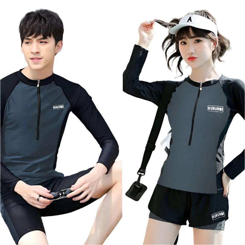 Men Woman Swimsuit Diving Suit Long Sleeve Quick Drying Wetsuit Summer Sun Protection Spearfishing Swim Surfing Training Suits