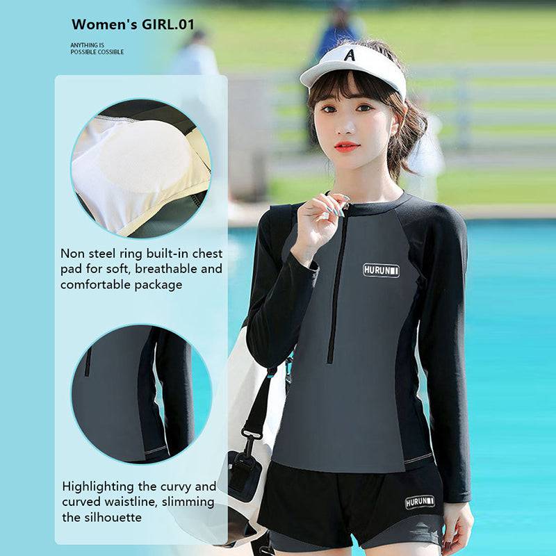 
                  
                    Men Woman Swimsuit Diving Suit Long Sleeve Quick Drying Wetsuit Summer Sun Protection Spearfishing Swim Surfing Training Suits
                  
                