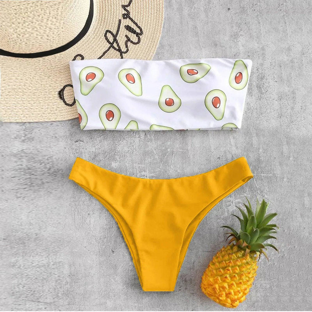 
                  
                    Sexy Watermelon Bandeau Bikini Swimwear Women Bikini High Waist Swimsuit Swimming Bathing Suit Biquini Maillot De Bain Femme
                  
                