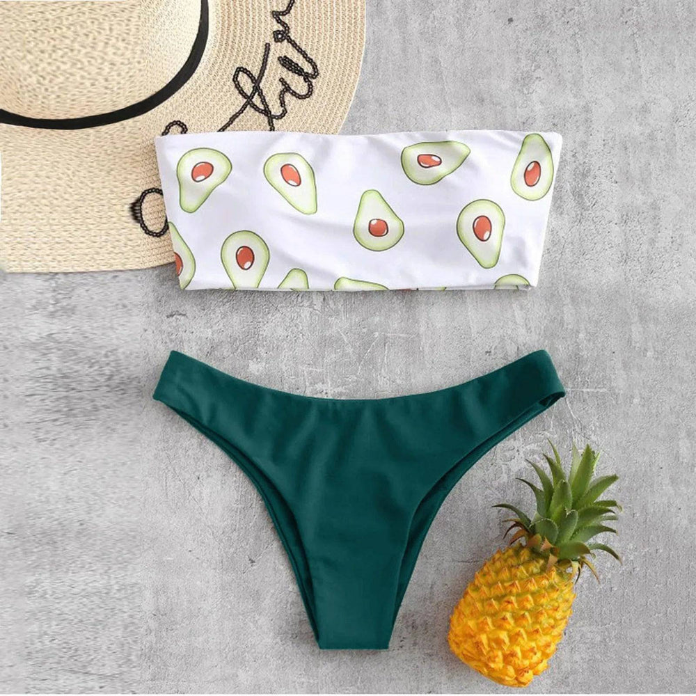 
                  
                    Sexy Watermelon Bandeau Bikini Swimwear Women Bikini High Waist Swimsuit Swimming Bathing Suit Biquini Maillot De Bain Femme
                  
                