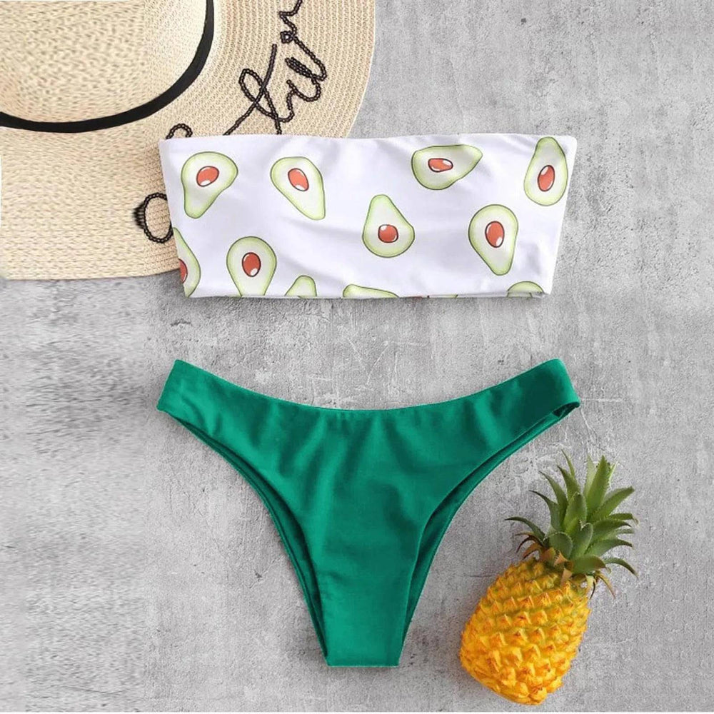 
                  
                    Sexy Watermelon Bandeau Bikini Swimwear Women Bikini High Waist Swimsuit Swimming Bathing Suit Biquini Maillot De Bain Femme
                  
                