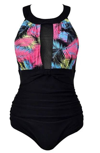 
                  
                    2024 Plus Size Swimwear Women One Piece Swimsuit Sexy Large Mesh 1 Retro Monokini Swimming Suit For Ladies Fat Bathing Suit 4XL
                  
                