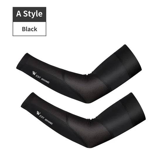 
                  
                    WEST BIKING Cycling Arm Sleeve Cooler Ice Fabric Breathable UV Protection Fishing Running Fitness Elbow Pad Sports Arm Warmers
                  
                