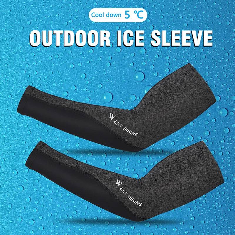 
                  
                    WEST BIKING Cycling Arm Sleeve Cooler Ice Fabric Breathable UV Protection Fishing Running Fitness Elbow Pad Sports Arm Warmers
                  
                