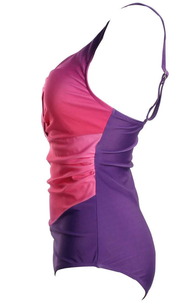 
                  
                    Gradient Sexy One-Piece Large Swimsuits Closed Plus Size Swimwear Body Bathing Suit 2024 Female Pool Beach Women's Swimming Suit
                  
                