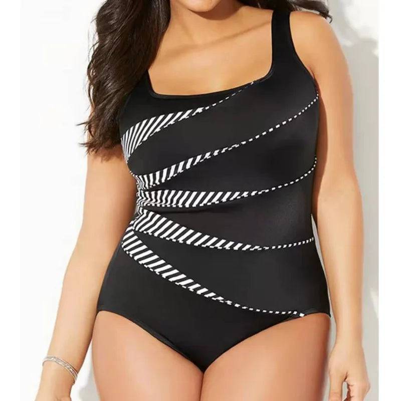 
                  
                    Sexy Large Size Swimwear Women One Piece Plus Size Swimsuit Closed Push Up Swimsuits Body 2024 Female Beach Wear Bathing Suit
                  
                